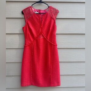 Kay Unger Womens Pink Sleeveless Classic Holiday Party Dress Size 8 (C9)